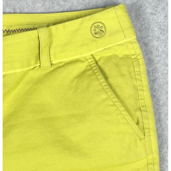 Tommy Bahama Pants Womens Eight Lime Silk Blend Straight Fit Capri Pant Vacation - Picture 5 of 12